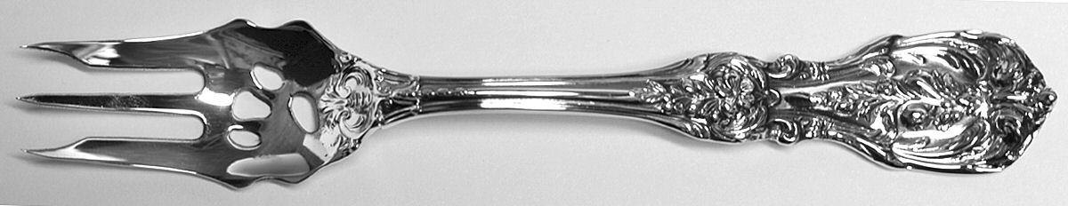 Francis I (Sterling, "Reed & Barton") Pickle Fork Pierced with Short Handle HC by Reed & Barton-1