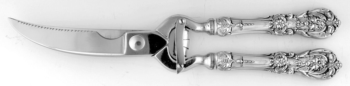 Francis I (Sterling, "Reed & Barton") Poultry Shears with Stainless Blades by Reed & Barton-1