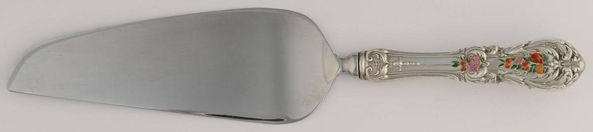 Francis I (Sterling, "Reed & Barton") Enameled Pie & Cake Server with Stainless Blade by Reed & Barton-1