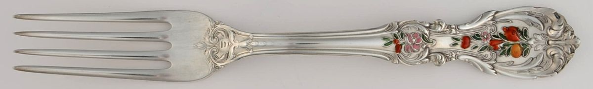 Francis I (Sterling, "Reed & Barton") Enameled Fork by Reed & Barton-1