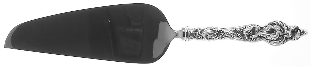 Les Six Fleurs (Sterling) Pie & Cake Server with Stainless Blade by Reed & Barton-1