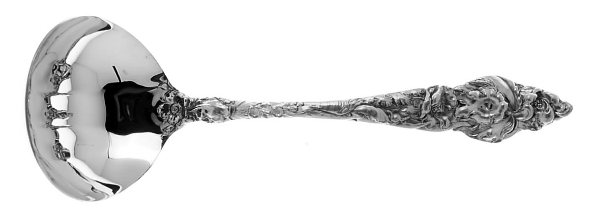 Les Six Fleurs (Sterling) Solid Gravy Ladle by Reed & Barton-1