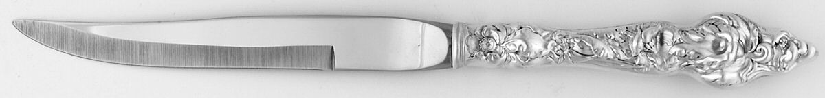 Les Six Fleurs (Sterling) Individual Steak Knife Hollow Handle by Reed & Barton-1