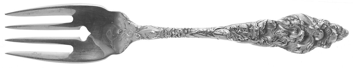 Les Six Fleurs (Sterling) Individual Salad Fork by Reed & Barton-1