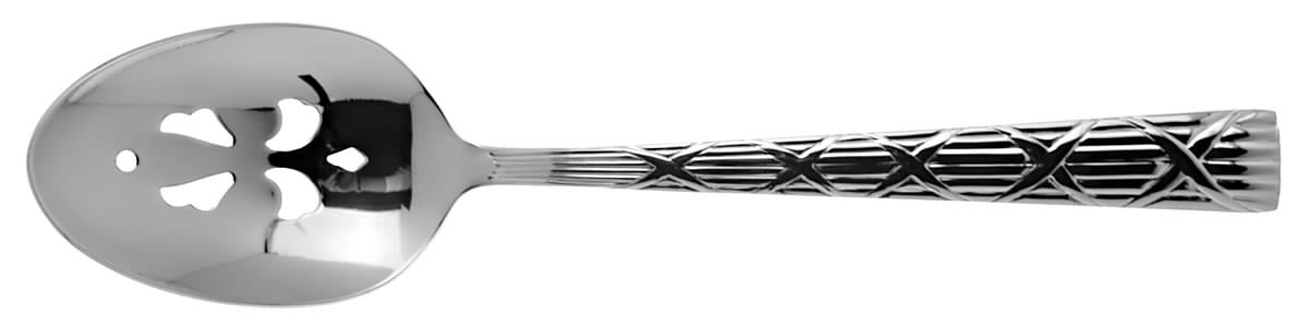 Sandlebrook (Stainless) Pierced Tablespoon (Serving Spoon) by Roberts & Belk-1
