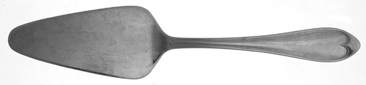 Oval Thread (Stainless) Anniversary All Stainless Pie Server by Reed & Barton-1
