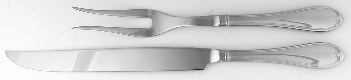 Oval Thread (Stainless) 2 Pc Anniversary Roast Carving Set by Reed & Barton-1