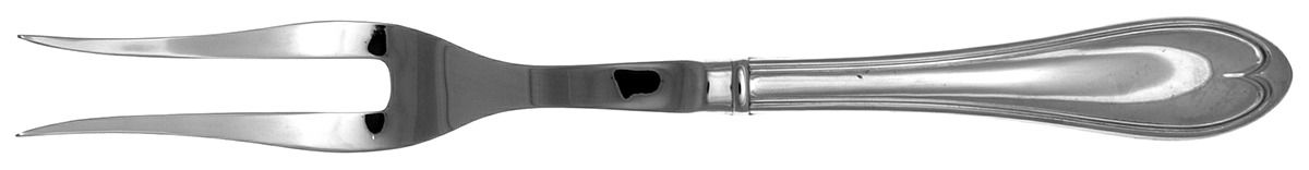 Oval Thread (Stainless) Large Stainless-Prong Roast Carving Fork by Reed & Barton-1