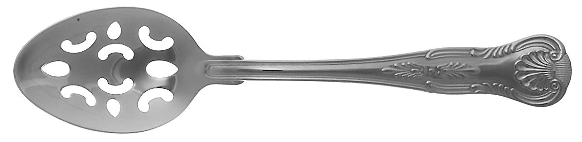 Kings (Stainless, 18-10, Select, China) Pierced Tablespoon (Serving Spoon) by Reed & Barton-1