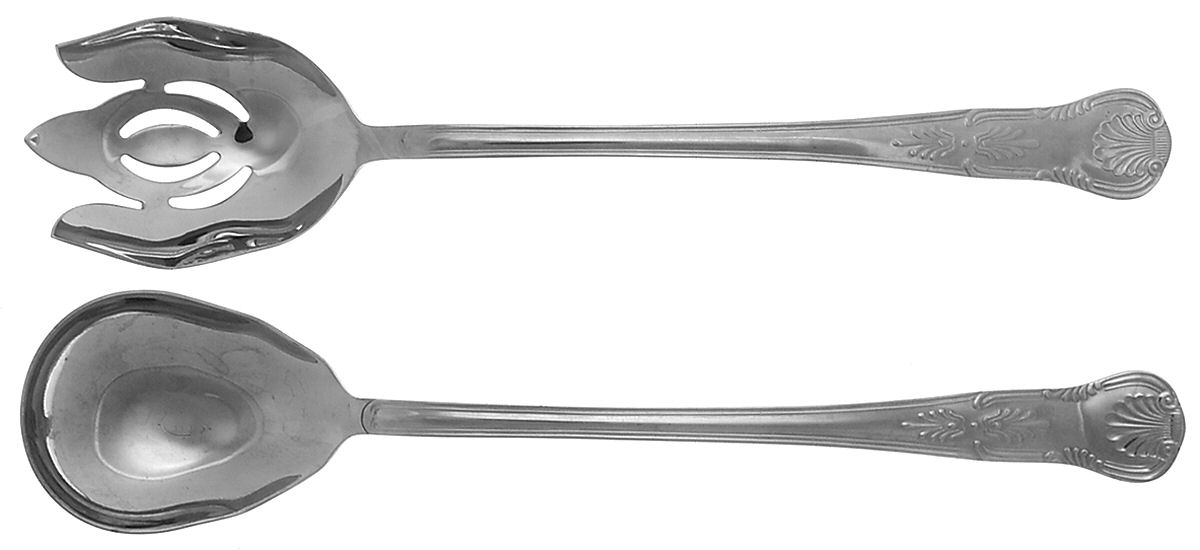 Kings (Stainless, 18-10, Select, China) (2 Pc) Solid Buffet Serving Set by Reed & Barton-1