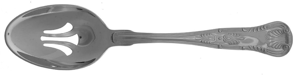 Kings (Stainless, 18-10, Select, China) Pierced Tablespoon (Serving Spoon) by Reed & Barton-1