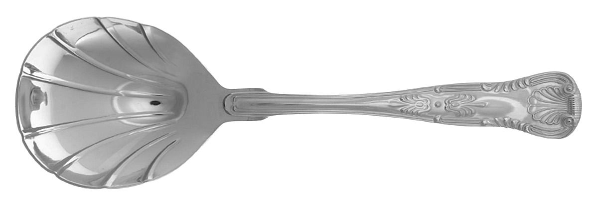 Kings (Stainless, 18-10, Select, China) Solid Serving Spoon by Reed & Barton-1