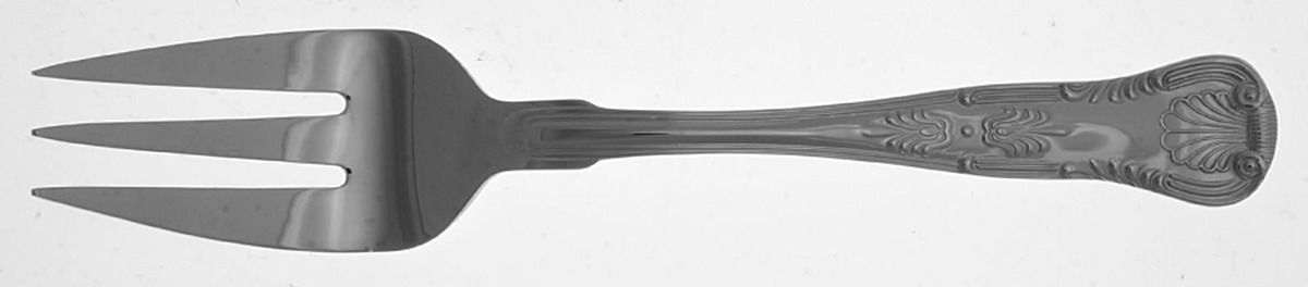 Kings (Stainless, 18-10, Select, China) Medium Solid Cold Meat Serving Fork by Reed & Barton-1