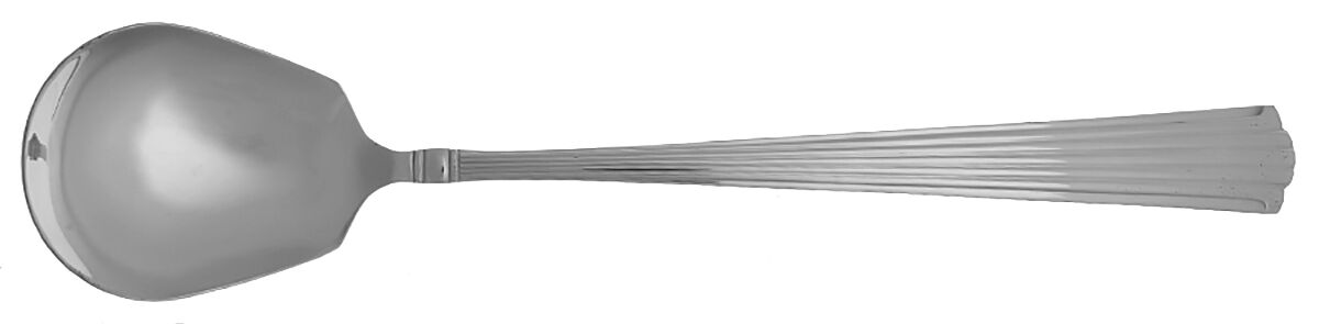 Fluted Elegance (Stainless) Oversize Solid Salad Serving Spoon by Reed & Barton-1