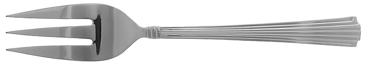 Fluted Elegance (Stainless) Medium Solid Cold Meat Serving Fork by Reed & Barton-1