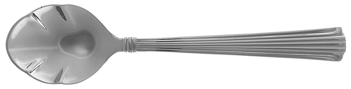 Fluted Elegance (Stainless) Sugar Shell Spoon by Reed & Barton-1
