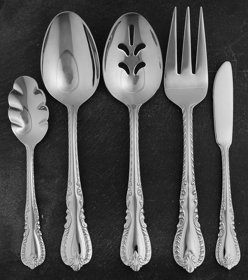 Louis Philippe (Stainless) 5 Piece Hostess Set by Reed & Barton-1