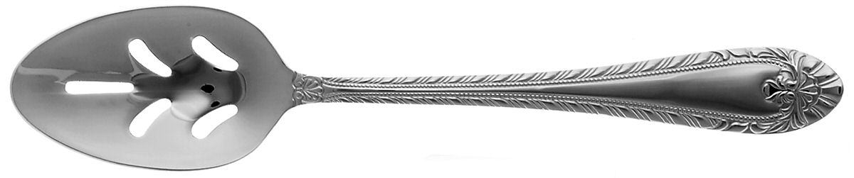 Royal Britannia (Stainless) Pierced Tablespoon (Serving Spoon) by Reed & Barton-1