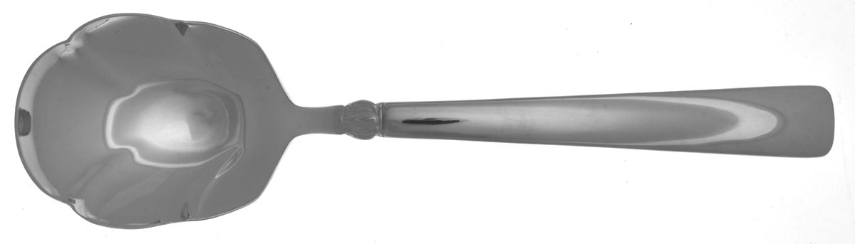 Sanderling (Stainless) Solid Shell Casserole Spoon by Reed & Barton-1