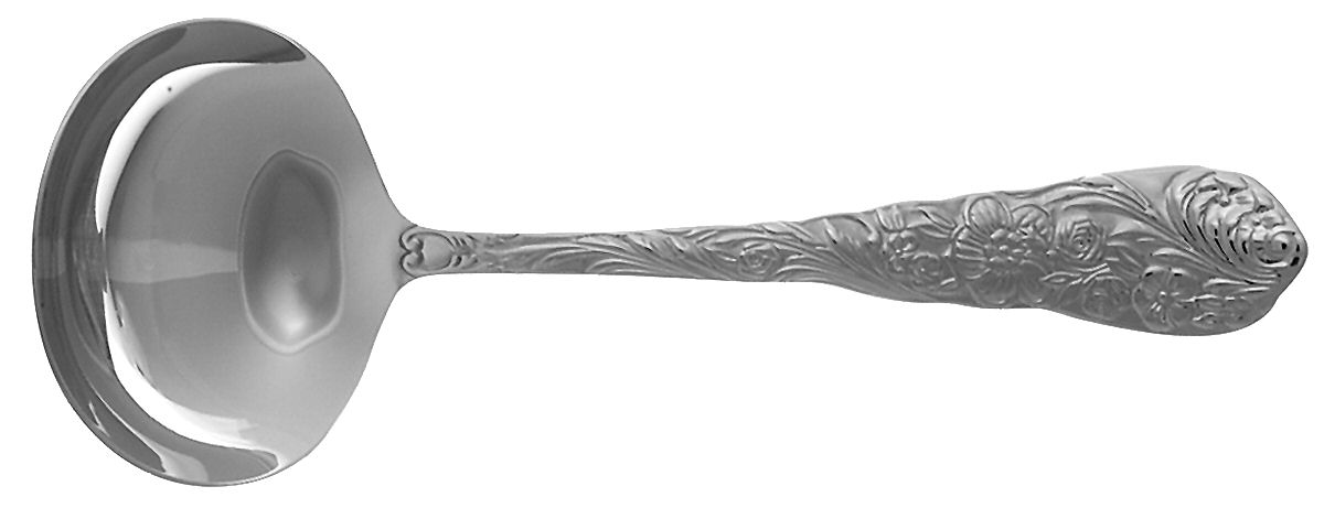 Flora (Stainless) Solid Gravy Ladle by Reed & Barton-1