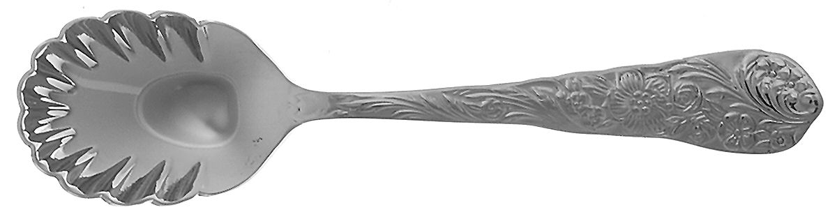 Flora (Stainless) Sugar Shell Spoon by Reed & Barton-1