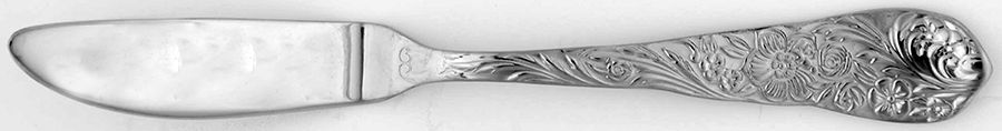 Flora (Stainless) Flat Handle Master Butter Knife by Reed & Barton-1
