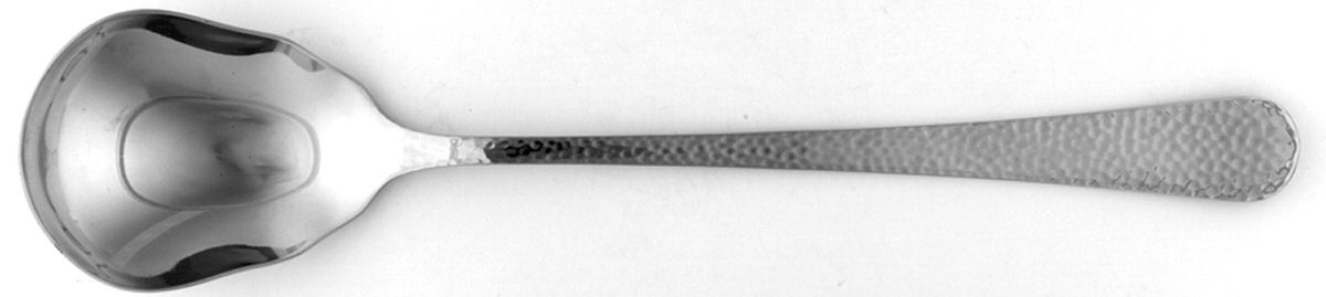 Olde English Hammered (Stainless) Oversize Solid Salad Serving Spoon by Reed & Barton-1