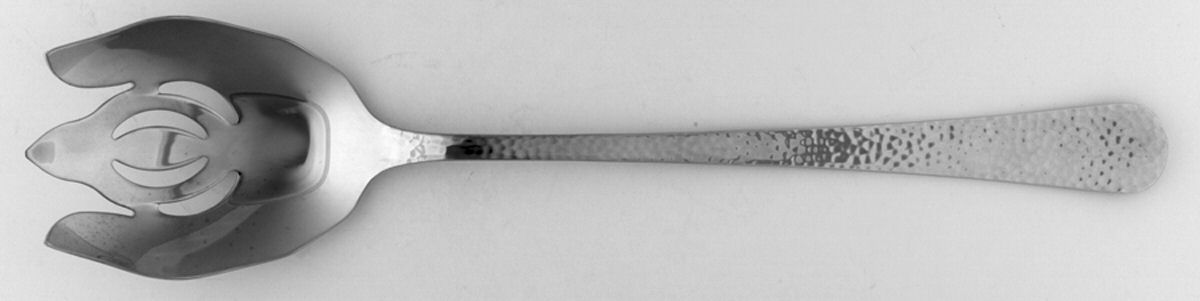 Olde English Hammered (Stainless) Oversize Solid Salad Servng Fork by Reed & Barton-1