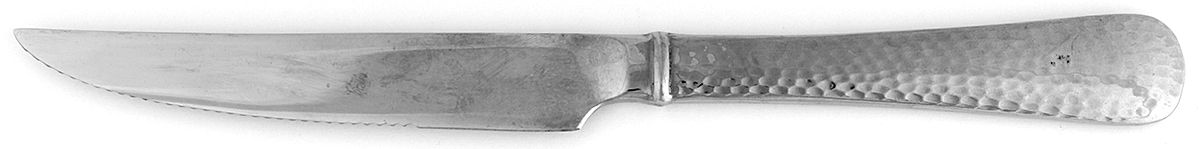 Olde English Hammered (Stainless) Individual Solid Handle Steak Knife by Reed & Barton-1