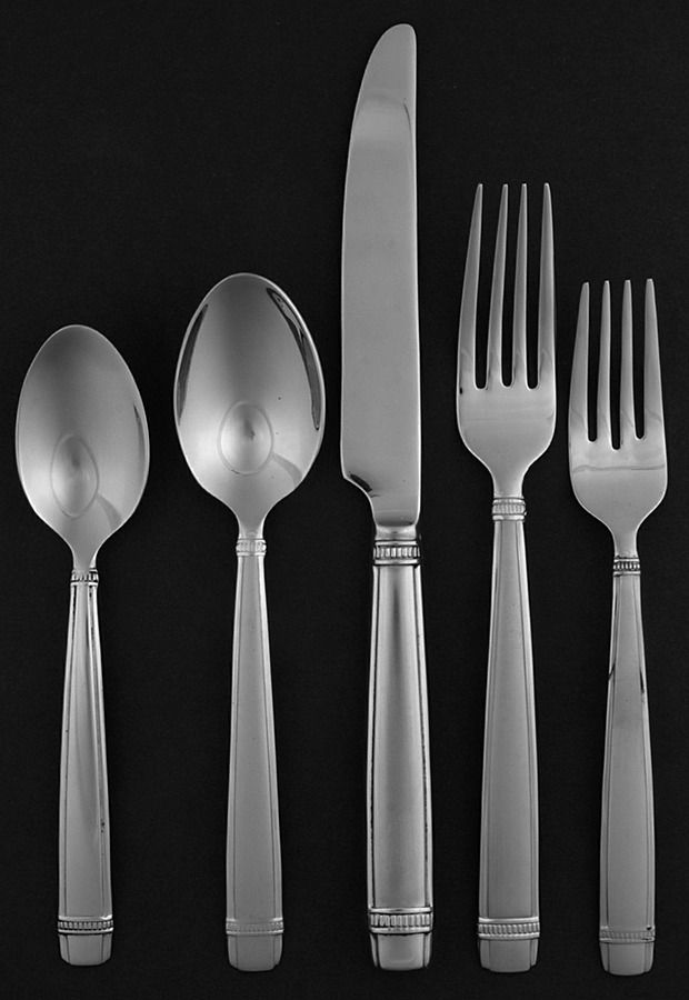 Durham-Matte (Stainless) 5 Piece Place Setting by Reed & Barton-1