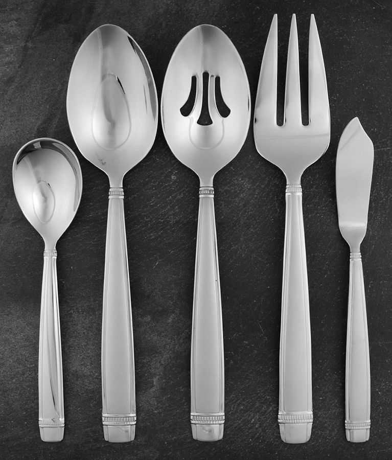 Durham-Matte (Stainless) 5 Piece Hostess Set by Reed & Barton-1