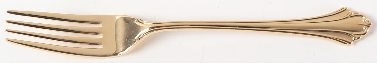 Mon Cher Gold (Gold Electroplate) Fork by Retroneu-1