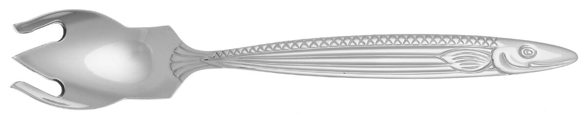 Pisces (Stainless) Ice Cream Fork HC by Reed & Barton-1