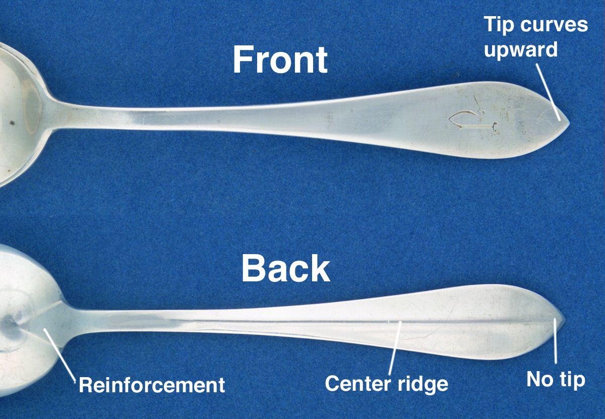 Broad Antique (Sterling) Dessert/Oval Soup Spoon by Reed & Barton-1