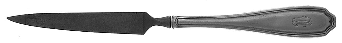 Hepplewhite-Plain (Sterling, 1907, Monograms) Hollow Handle Nail File by Reed & Barton-1