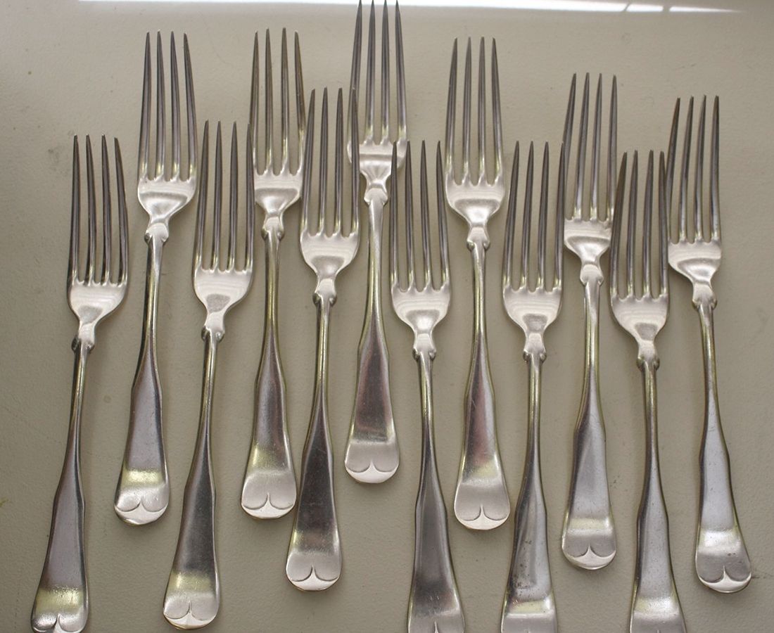 Fiddle I (Silverplate) Fork by Reed & Barton-1