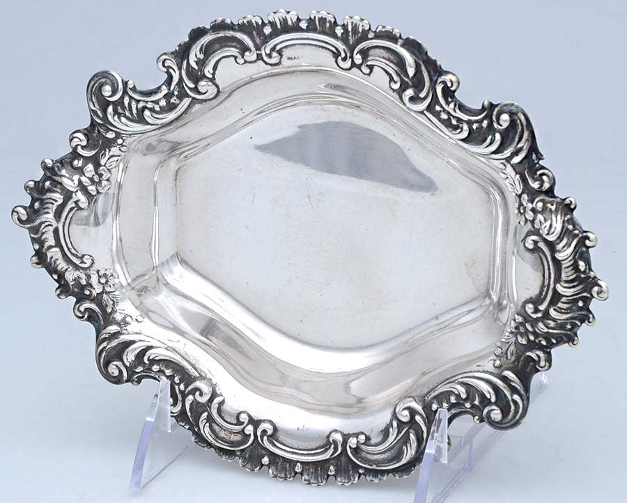 Burgundy (Sterling, Hollowware)  7" Bon Bon Bowl by Reed & Barton-1