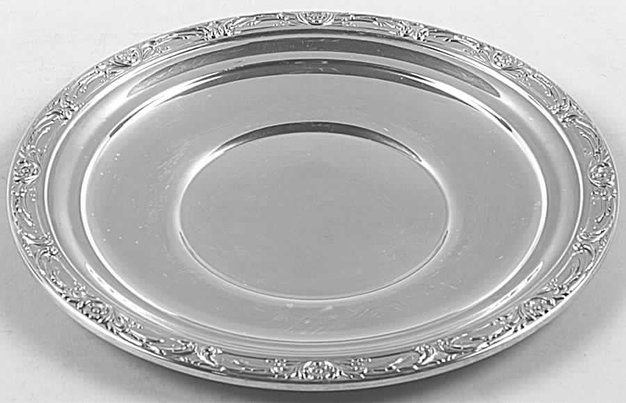 Burgundy (Sterling, Hollowware)  9" Sandwich Plate by Reed & Barton-1