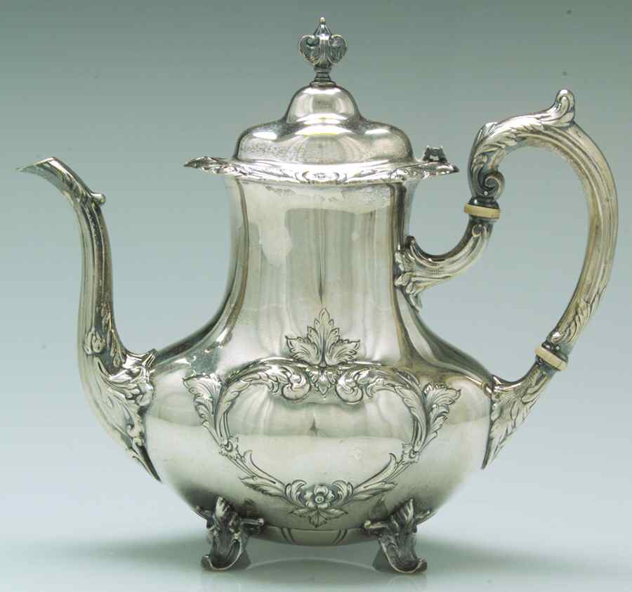 Burgundy (Sterling, Hollowware)  Coffee Pot by Reed & Barton-1