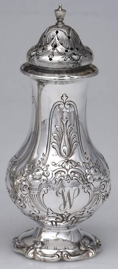Francis I (Sterling, Hlwr, Eagle-R-Lion, Dated, Oval) Pepper Shaker by Reed & Barton-1