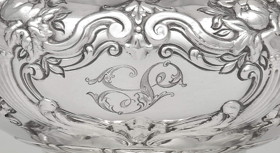 Francis I (Sterling, Hlwr, Eagle-R-Lion, Dated, Oval) Waste Bowl by Reed & Barton-2