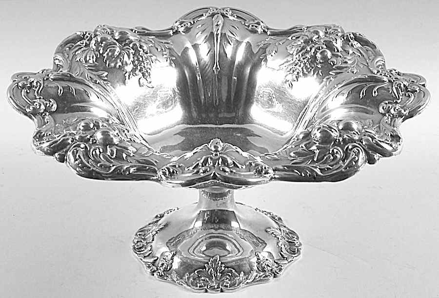 Francis I (Sterling, Hlwr, Eagle-R-Lion, Dated, Oval) Tall Compote by Reed & Barton-1