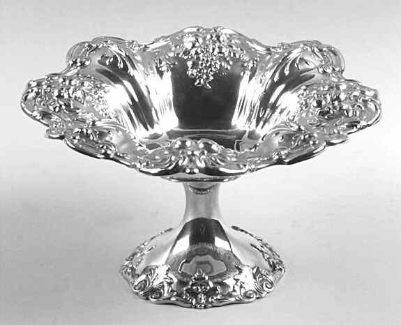 Francis I (Sterling, Hlwr, Eagle-R-Lion, Dated, Oval) Medium Compote by Reed & Barton-1