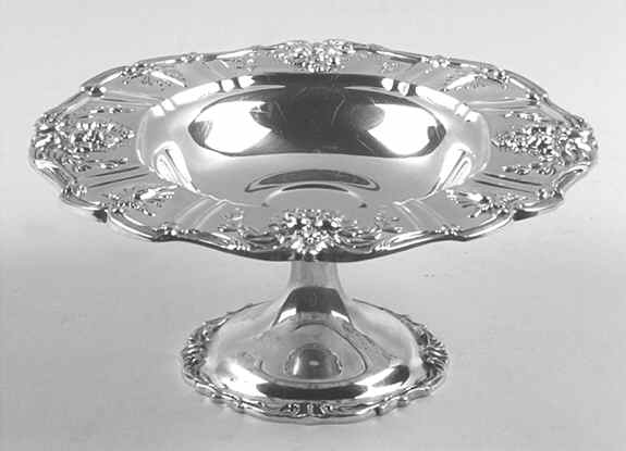 Francis I (Sterling, Hlwr, Eagle-R-Lion, Dated, Oval) Short Sterling Compote by Reed & Barton-1