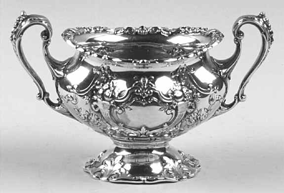 Francis I (Sterling, Hlwr, Eagle-R-Lion, Dated, Oval) Mini Open Sugar Bowl by Reed & Barton-1