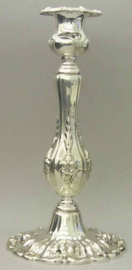 Francis I (Sterling, Hlwr, Eagle-R-Lion, Dated, Oval) Pair of Candlesticks by Reed & Barton-1