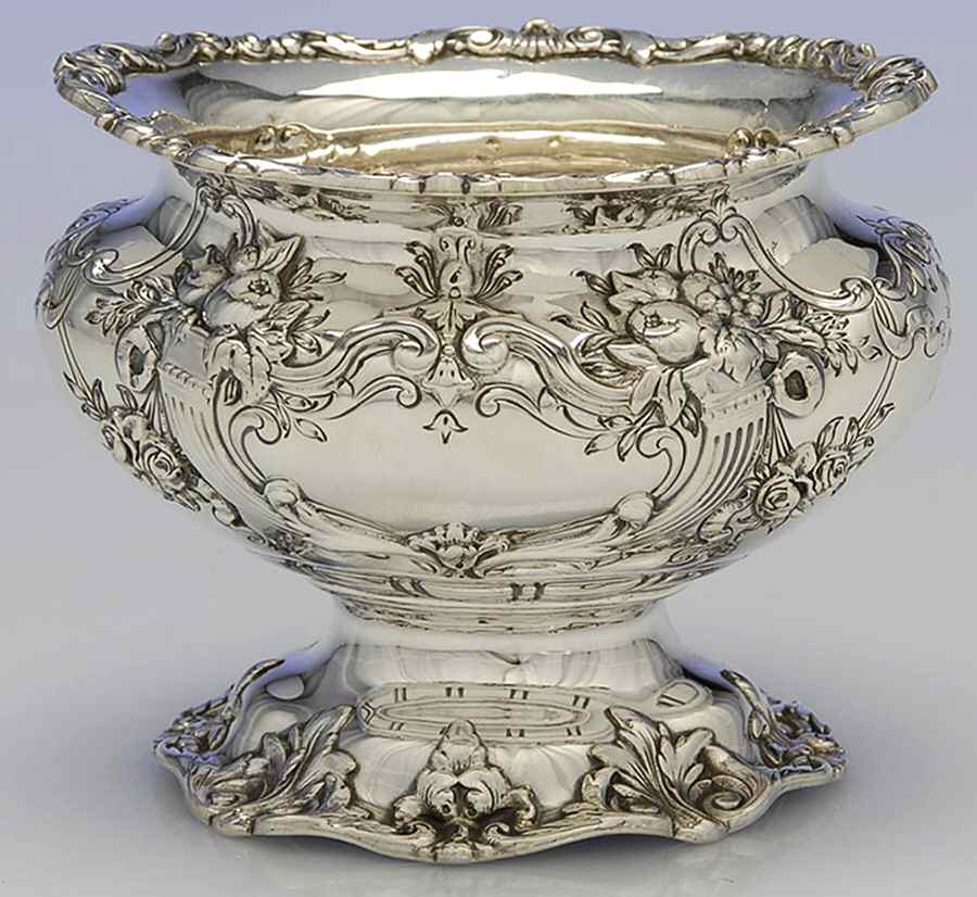 Francis I (Sterling, Hlwr, Eagle-R-Lion, Dated, Oval) Waste Bowl by Reed & Barton-1