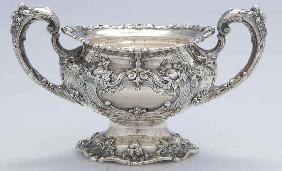 Francis I (Sterling, Hlwr, Eagle-R-Lion, Dated, Oval) Sugar Bowl No Lid by Reed & Barton-1