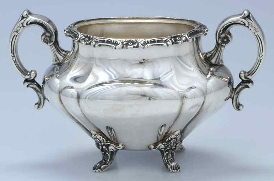 Georgian Rose (Sterling, Hollowware) Sugar Bowl No Lid by Reed & Barton-1