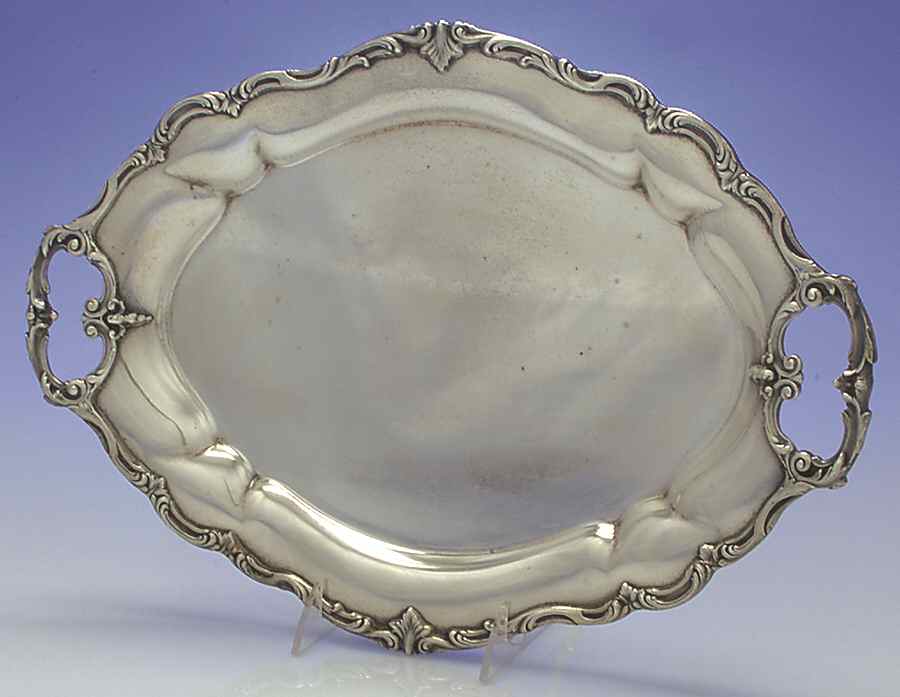 Hampton Court (Sterling, Hollowware) Sterling Demitasse Tray by Reed & Barton-1